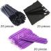 60 disposable mascara sticks 20 lip brushes and micro applicators 20 eyebrow brushes + 20 lip brushes - Buy Online on GoSupps.com