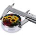 Sunflower & Rose Mini Round Pill Box - 3 Compartment Travel Organizer for Medicine | Portable Pill Organizer for Home & Office - Buy Online on GoSupps.com
