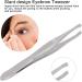Professional Stainless Steel Eyebrow Tweezers - Hair Removal Tool for Women & Men | Facial Makeup Essential - Buy Online on GoSupps.com