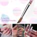 HEVAENS Professional Acrylic Nail Brush | Round Acrylic Nail Art Brush with Liquid Butterfly Glitter Handle | Size 10 Pink - Buy Online on GoSupps.com