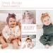 Bobishe 8-Pack Baby Hair Bands | Soft Nylon Turban Headbands for Newborns & Toddlers | Elastic & Comfortable Head Gear - Buy Online on GoSupps.com