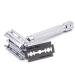 Parker Safety Razor Model 82R - Deluxe Chrome Heavyweight Twist-to-Open Butterfly Razor + 5 Double Edge Blades | International Shipping - Buy Online on GoSupps.com