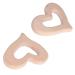 5Pcs DIY Heart Shaped Wooden Baby Teether Toys - Kids Toy Necklace Pendant Craft Accessory - Buy Online on GoSupps.com