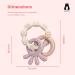 Infatot MultiTexture Teething Toys for Baby | Silicone Teethers 0-6 Months | Baby Essentials | Baby Shower Gifts | Cream & Coral - Buy Online on GoSupps.com