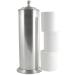 LDR Industries 164 6456BN Ashton Free Standing Regular Size Roll Toilet Paper Holder Canister, Brushed Nickel Brushed Nickel Toilet Paper Canister