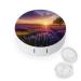 Contact Lens Case Lavender Meadow at Sunset Print Plastic Contact Lens Case contact Lens Care Box ontact Lens Travel Box