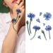 GlaryYears 3D Floral Temporary Tattoos - Rose Chrysanthemum Designs for Women | Waterproof Body Art Stickers | Medium Size - Buy Online on GoSupps.com
