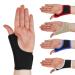 Solace Bracing Thumb Support Max (5 Colours) - British Made & NHS Supplied Breathable Thumb Spica Splint - #1 Thumb Brace for CMC Pain Arthritis Tendonitis RSI & More - Black - M - Left Medium - Left Hand Black
