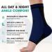 Modvel Foot & Ankle Brace Socks - Compression Sleeve for Sprained Ankle Support - Ideal for Men & Women - Tendonitis Arthritis Torn Ligaments - Blue/Black Small - Buy Online on GoSupps.com