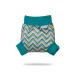 Petit Lulu Pull Up PUL Overtrousers Size M (6-10 kg) Waterproof Slip-On Overpants for Nappy Nappies Fabric Nappies Made in the EU (Knitted Chevron)