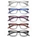 Skyway 5 Pack Reading glasses for men women blue light blocking glasses light glare protection computer-speeder 5 color 2.0 Dioptria