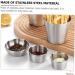 ABOOFAN 4pcs Sauce Plate Dip Cups Multi-Function Sauce Container Condiments Dishes Seasoning Dish Cup French Fries Ketchup Cups Practical Dipping Bowls Stainless Steel Mold Mini 5.8X4.5X3.3CM Silver - Buy Online on GoSupps.com