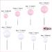 Keaziu 40 Pack Ball Cupcake Toppers Pearl Balls Cake Pick White Pink DIY Cake Insert Toppers Foam Ball Cupcake Picks Mini Balloon for Wedding Baby Shower Anniversary Birthday Party Supplies White+Pink - Buy Online on GoSupps.com