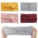 4 pieces of headband women headband girl hair -ready elastic wide headband cotton cross headband knot sports headband yoga hair accessories