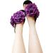 Butterms Multicolor Chiffon Flower Hair Clip - Dark Violet Alligator Clip for Girls | Stylish Accessories & Headdresses - Buy Online on GoSupps.com