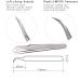 Emeda Eyelash Extensions Tweezers | Professional Curly & Volume Precision | Vetus Steel No-Tip Eyelash Tools for Perfect Application - Buy Online on GoSupps.com