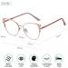 Shop ADEWU Cat Eye Glasses for Women - Chic Pink Fake Glasses with Blue Light Filter - Stylish Prescription-Free Frames - Buy Online on GoSupps.com