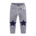 Mud Kingdom Little Boys Fleece Pants Tight Fit Warm Winter 6-7 Years Stars Gray