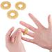 Fanshiontide 12-Piece Acupressure Ring Set | Anti-Stress Rings for Stress Relief & Massage (6 Gold + 6 Silver) - Buy Online on GoSupps.com