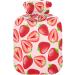 Naanle Red Strawberry Hot Water Bottle | 1L Warm Water Bottle for Pain Relief | Hot & Cold Therapy Bed Hand Feet Warmer - Buy Online on GoSupps.com