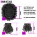 MODSIGHT Afro Puff Drawstring Ponytail with 2 Replaceable Bangs - Short Kinky Curly Synthetic Hair Bun for Black Women - 1B Natural Black - Buy Online on GoSupps.com