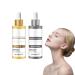S rum exfoliant au riz noir et au riz blanc - Duo exfoliant doux pour le visage et le corps minimise les pores et hydrate en profondeur limine les cellules mortes de la peau 30ml (2 bouteilles)