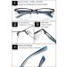 Vevesmundo Progressive Reading Glasses with Blue Light Filter for Men & Women - Multifocus Metal Rectangular Anti-Blue Light - Buy Online on GoSupps.com