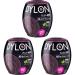 DYLON Washing Machine Fabric Dye Pod for Clothes & Soft Furnishings 350g Plum Red (Pack of 3)