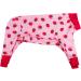 YeaPeeto XL Strawberry One-Divider for Dogs | Relaxation PJs for Large & Medium Dogs | Anti-Lick Wound Protection Hair Loss & Allergy Relief - Buy Online on GoSupps.com