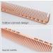 kuou Professional Aluminum Metal Salon Comb Heat-resistant Anti-static Hair Comb for Hair Cutting Styling & Grooming Rose gold - Buy Online on GoSupps.com