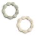 modernKIDSco. Silicone Teething Ring (Green & Cream)