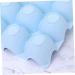 LABRIMP Box Egg Container Food Storage Organizer Recyclable Egg Bins Egg Tray Egg Holder Egg Rack Household Blue 29*19CM - Buy Online on GoSupps.com