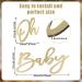 Premium Oh Baby Shield & Banner - Wooden Golden Letter Baby Party Decorations for Boys & Girls - Perfect for Celebrations - Buy Online on GoSupps.com