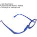 Buy Fashionable Magnifying Makeup Glasses - Blue Flip Down Lens (+4.00) for Perfect Eye Makeup | International Shipping Available - Buy Online on GoSupps.com