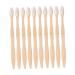 Travel Brush 10 Pcs Toothbrush Set Teeth Natural Toothbrush Comfortable Toothbrush Micro- Toothbrush Toothbrushes Adults Toothbrush Wooden Handle Convenient Toothbrush 1 Count (Pack of 1) White