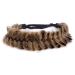 BOBIYA Messy Wide 2 Strands Synthetic Hair Braided Headband Hairband Braided Elastic Band Hairband Braided (Claybank) Claybank