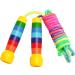 Adjustable 280cm Rainbow Skipping Rope for Kids - Wooden Handle Jump Rope in 7 Colors for Boys & Girls Fitness - Buy Online on GoSupps.com