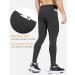 BALEAF Men's Winter Compression Pants - Long Water-Repellent Thermal Running Tights with Zipper Pocket | Black Sports Pants for Cold Weather - Buy Online on GoSupps.com
