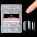 UNA GELLA Extra Short Square Fake Nails 216pcs Extra Short Square Press on Nails Pre-shape Extra Short Square Gel Nail Tips for Full Cover Acrylic Extra Short Square Nails False Nails For Nail Extension Home DIY Nail Sal...