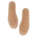1 Pair Faux Rabbit Fur Insole Winter Shoe Mat Shoe Mat for Winter Warm Insoles Thickened Insoles Shoe Cushion for Heels Heel Insoles Soft Cozy Slipper Insert Sports Insole Aldult Brown 26x9cm