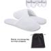 Deluxe Closed Toe White Spa Party Slippers - 5 Pairs | Ideal for Guests & Travel | Large Size 9.5-12.5 Women/8-11 Men - Buy Online on GoSupps.com