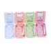 Solustrie 8 STK Contact lens container plastic terrarium glass container Lens bag lens case eye care holder lens travel case form glasses case holiday needs