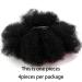 Afro Kinky Bulk Human Hair for Locs & Dreadlocks - 4 Pieces Natural Black #1B 8 | Dye & Bleach Friendly - Buy Online on GoSupps.com
