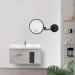 LANSI 8 Inch LED Makeup Mirror with Lights and 7X Magnification, Wall Mounted Vanity Mirror for Bathroom - Black - Buy Online on GoSupps.com
