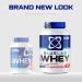 USN Blue Lab Whey Protein Powder Strawberry 908g - Post-Workout Muscle Building Supplement with Whey Isolate and BCAAs - Buy Online on GoSupps.com