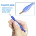 3-Piece V-Shaped Cuticle Trimmer & Pusher Set for Nail Care - Blue - Buy Online on GoSupps.com