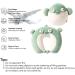 JOYRAVO 2-in-1 Travel Pillow for Kids - Green Fish Plushie Converts to U-Shaped Neck Pillow for Ultimate Comfort on Airplane, Car, Train & Bus Trips - Buy Online on GoSupps.com