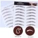 Angoily 4pcs Eyebrow Stickers Waterproof Sticker Eyebrow Transfer Sticker Water Transfer Eyebrow Sticker 3d - Buy Online on GoSupps.com