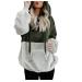 Bigfanshu Womans Fall Clothes Oversized Warm Zipper Hoodies Casual Loose Pullover Hooded Sweatshirt Green