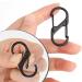 Buy Lawn 12-Piece Mini Carabiner Set - Small Hooks for Camping Hiking Travel & Keychains (Black) | International Shipping Available - Buy Online on GoSupps.com